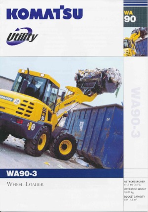 Pale gommate Komatsu WA90-3