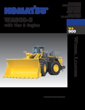 Pale gommate Komatsu WA900-3