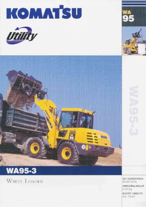 Pale gommate Komatsu WA95-3