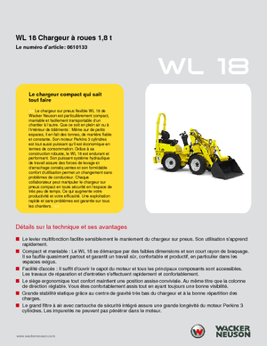 Pale gommate Wacker Neuson WL 18