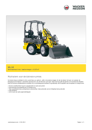 Pale gommate Wacker Neuson WL 18