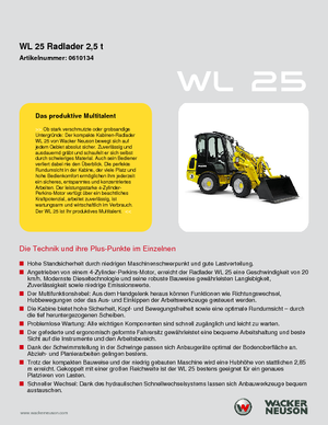 Pale gommate Wacker Neuson WL25