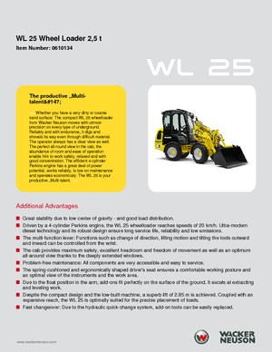 Pale gommate Wacker Neuson WL25