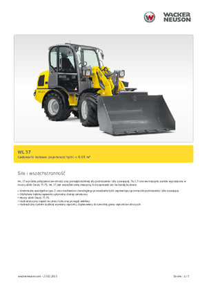 Pale gommate Wacker Neuson WL 37