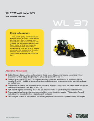 Pale gommate Wacker Neuson WL 37