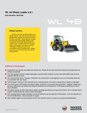 Pale gommate Wacker Neuson WL 48