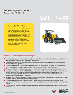 Pale gommate Wacker Neuson WL 48