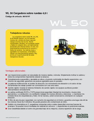 Pale gommate Wacker Neuson WL 50