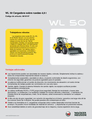 Pale gommate Wacker Neuson WL 50