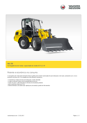 Pale gommate Wacker Neuson WL 50
