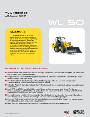 Pale gommate Wacker Neuson WL 50