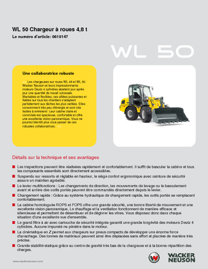 Pale gommate Wacker Neuson WL 50