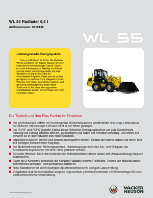 Pale gommate Wacker Neuson WL 55