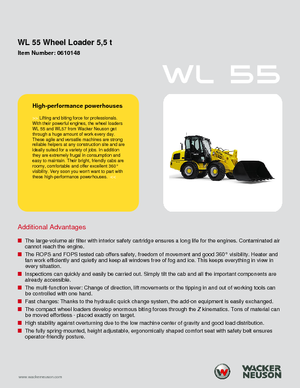 Pale gommate Wacker Neuson WL 55