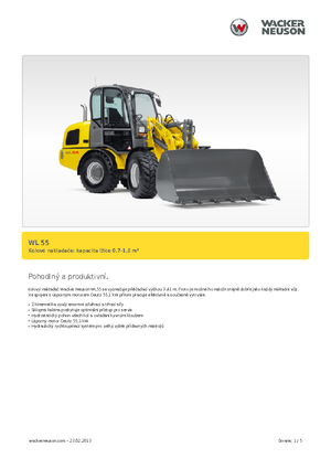 Pale gommate Wacker Neuson WL 55
