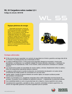 Pale gommate Wacker Neuson WL 55