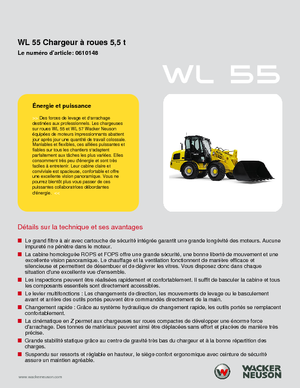 Pale gommate Wacker Neuson WL 55