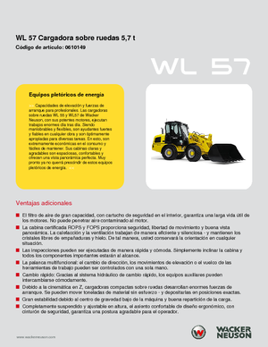 Pale gommate Wacker Neuson WL 57