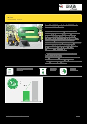 Pale gommate elettriche Wacker Neuson WL20 e