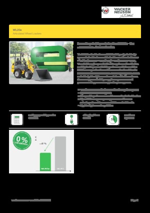 Pale gommate elettriche Wacker Neuson WL20 e