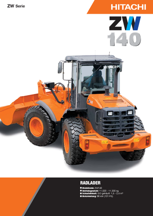 Pale gommate Hitachi ZW 140