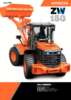 Pale gommate Hitachi ZW 150