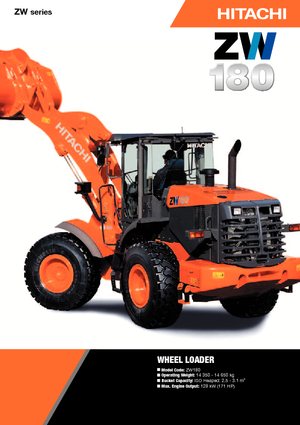 Pale gommate Hitachi ZW 180