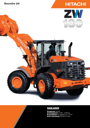 Pale gommate Hitachi ZW 180