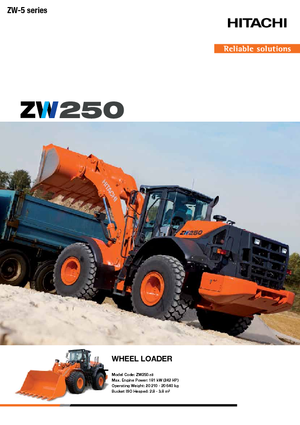 Pale gommate Hitachi ZW250-5B