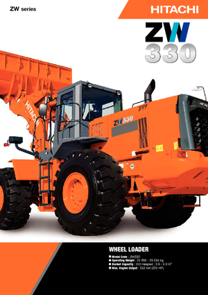 Pale gommate Hitachi ZW 330