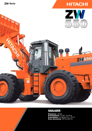 Pale gommate Hitachi ZW 550