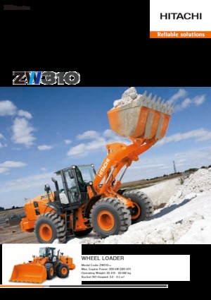 Pale gommate Hitachi ZW310-5A