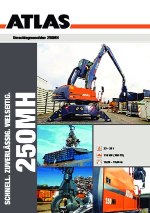 Escavatori gommati Atlas 250 MH