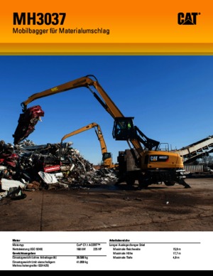 Escavatori gommati Caterpillar MH 3037