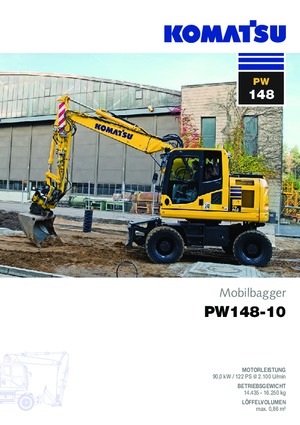 Escavatori gommati Komatsu PW148-10