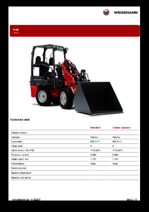 Mini caricatore frontale Weidemann 1140
