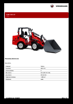 Mini caricatore frontale Weidemann 1240 CX LP