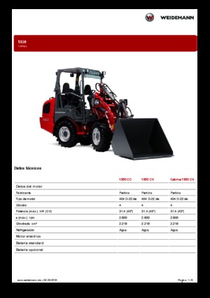 Mini caricatore frontale Weidemann 1350 CC