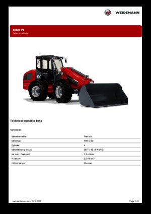 Pale gommate Weidemann 3080 LP T