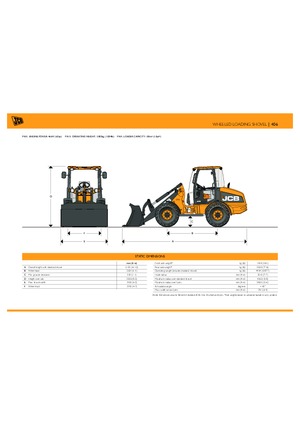 Pale gommate JCB 406