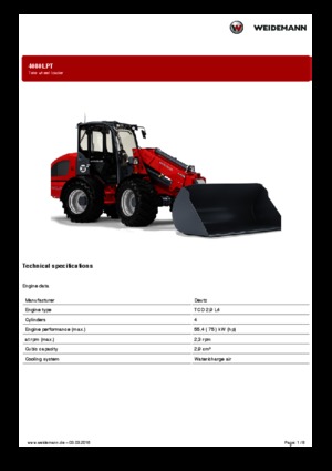 Pale gommate Weidemann 4080LPT