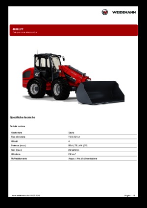 Pale gommate Weidemann 4080LPT