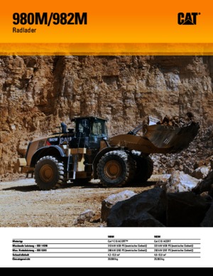 Pale gommate Caterpillar 980M