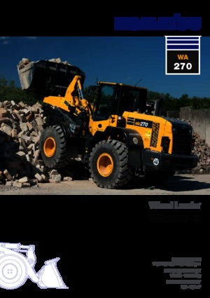 Pale gommate Komatsu WA270-7