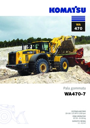 Pale gommate Komatsu WA470-7