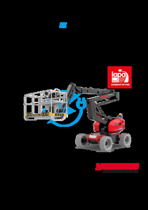 Piattaforme aeree articolate gommate Manitou 160 ATJ+ E