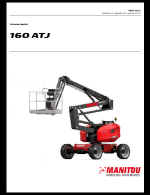 Piattaforme aeree articolate gommate Manitou 160 ATJ