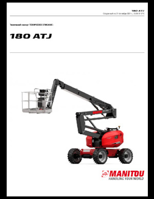 Piattaforme aeree articolate gommate Manitou 180 ATJ