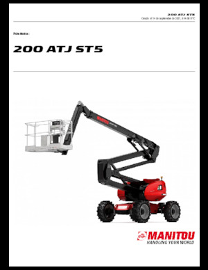Piattaforme aeree articolate gommate Manitou 200 ATJ ST5