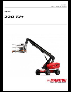 Piattaforme aeree articolate gommate Manitou 220 TJ+